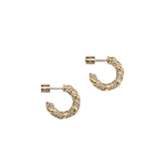 Rita Pave Hoops - Lizzy G's Fine Gifts