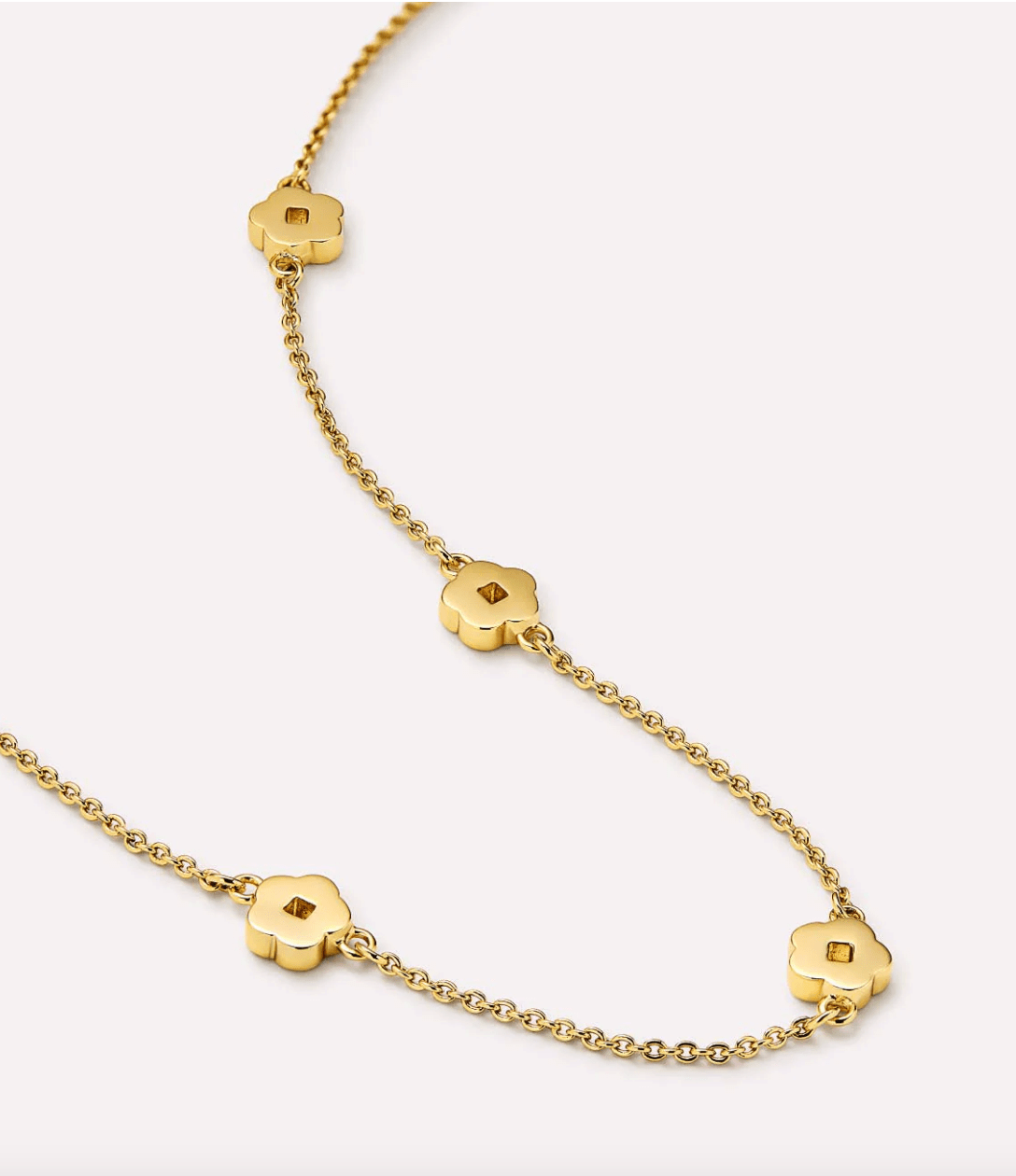 Rowena Flower Station Necklace - Lizzy G's Fine Gifts