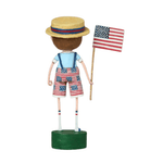 Sammie's Stars & Stripes Figurine by Lori Mitchell - Lizzy G's Fine Gifts