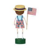 Sammie's Stars & Stripes Figurine by Lori Mitchell - Lizzy G's Fine Gifts