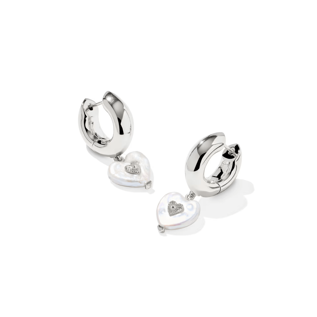 Sasha Heart Huggie Earrings - Lizzy G's Fine Gifts