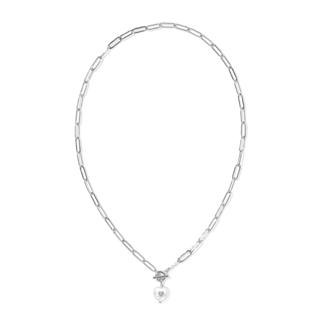 Sasha Heart Short Necklace - Lizzy G's Fine Gifts