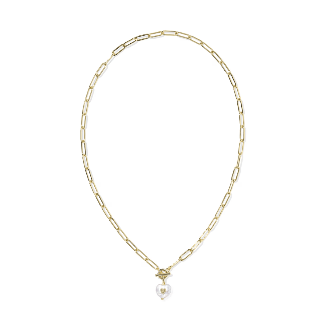 Sasha Heart Short Necklace - Lizzy G's Fine Gifts