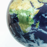 Satellite View with Clouds Solar Powered Spinning Globe - Lizzy G's Fine Gifts