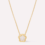 Saya MOP Inlay Flower Pendant - Lizzy G's Fine Gifts