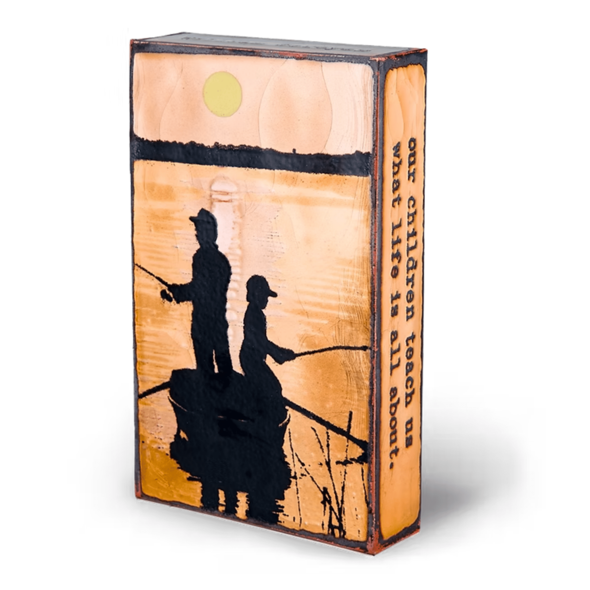 Schooling - 207 - Copper Art Block - Lizzy G's Fine Gifts