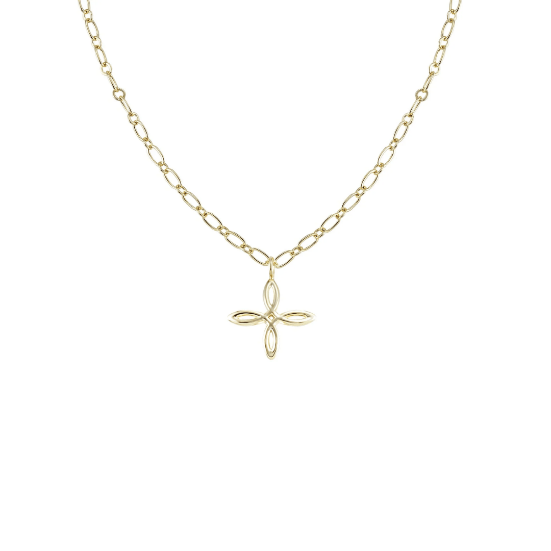 She's Classic Cross Drop Necklace - Lizzy G's Fine Gifts