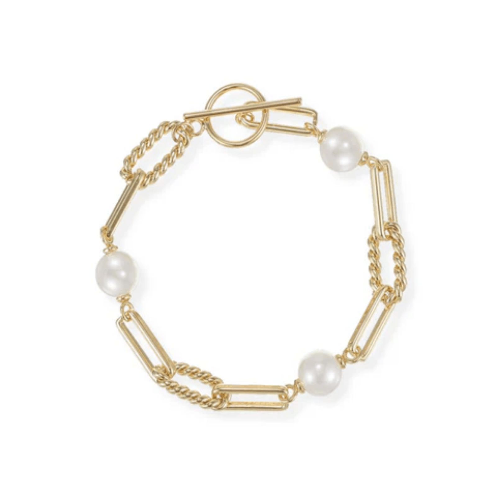 She’s Spicy Pearl Chain Link Bracelet - Lizzy G's Fine Gifts