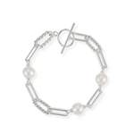 She’s Spicy Pearl Chain Link Bracelet - Lizzy G's Fine Gifts