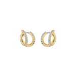 Shimmer Double Huggie Earrings - Lizzy G's Fine Gifts