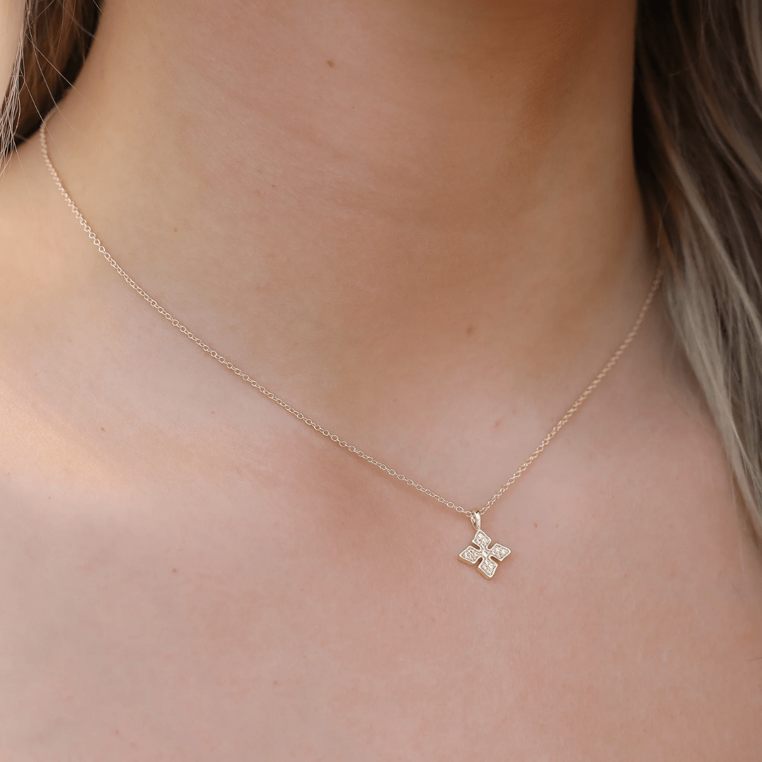 Shine Bright Cross Necklace - Lizzy G's Fine Gifts