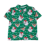 Short Sleeve Performance Polo - Up On The Housetop - Lizzy G's Fine Gifts