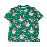 Short Sleeve Performance Polo - Up On The Housetop - Lizzy G's Fine Gifts