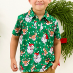 Short Sleeve Performance Polo - Up On The Housetop - Lizzy G's Fine Gifts