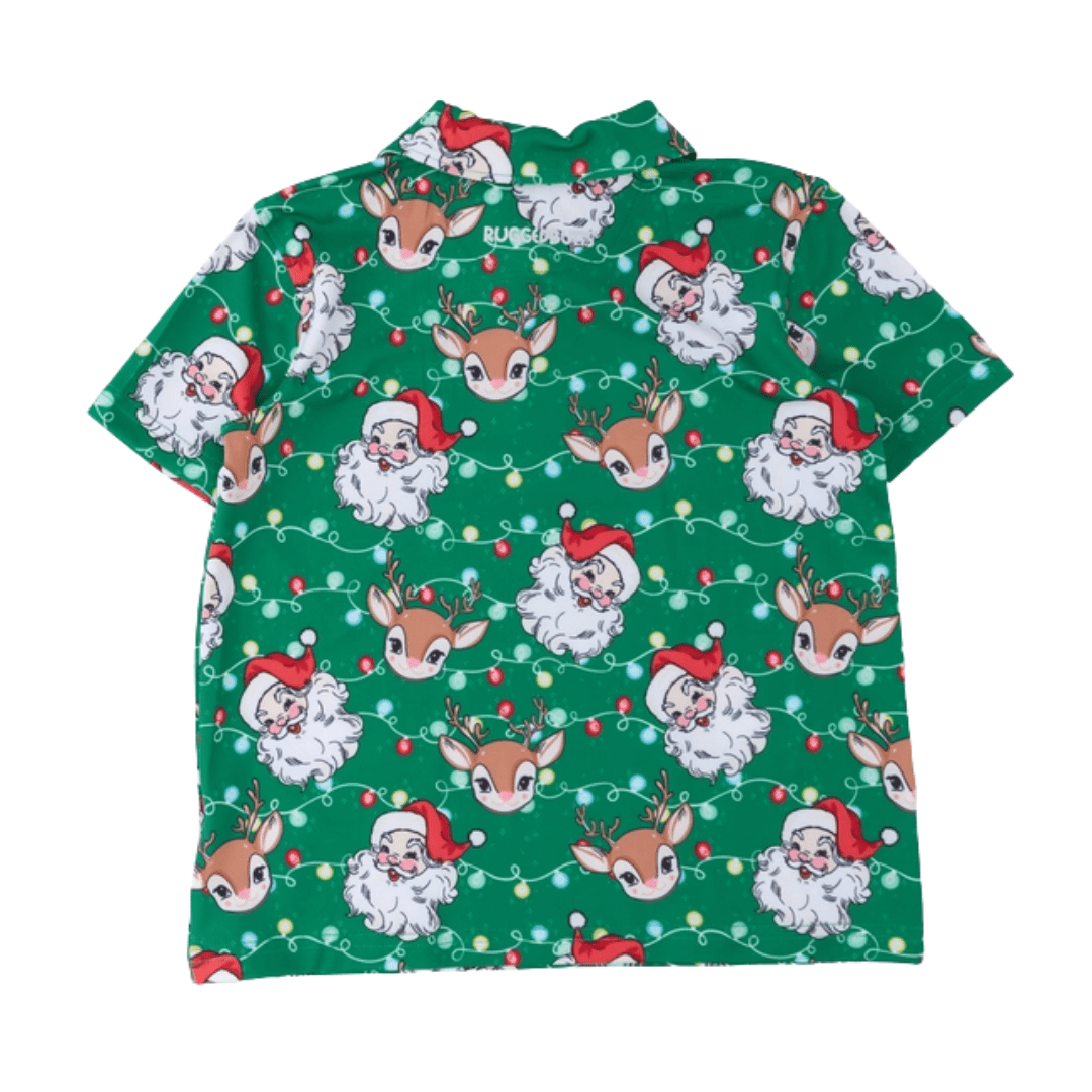 Short Sleeve Performance Polo - Up On The Housetop - Lizzy G's Fine Gifts