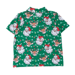 Short Sleeve Performance Polo - Up On The Housetop - Lizzy G's Fine Gifts