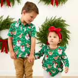 Short Sleeve Performance Polo - Up On The Housetop - Lizzy G's Fine Gifts