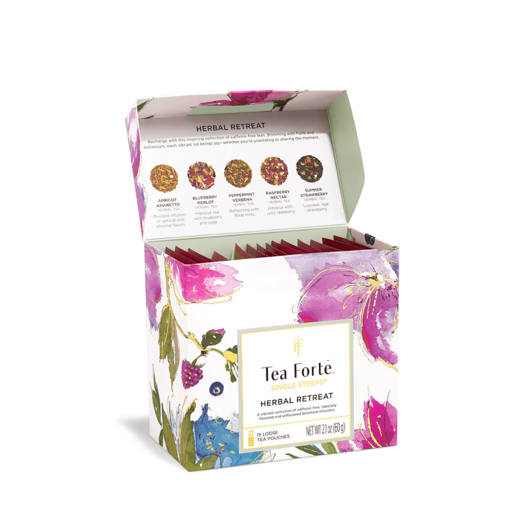Single Steeps Loose Tea Sampler - Herbal Retreat - Lizzy G's Fine Gifts