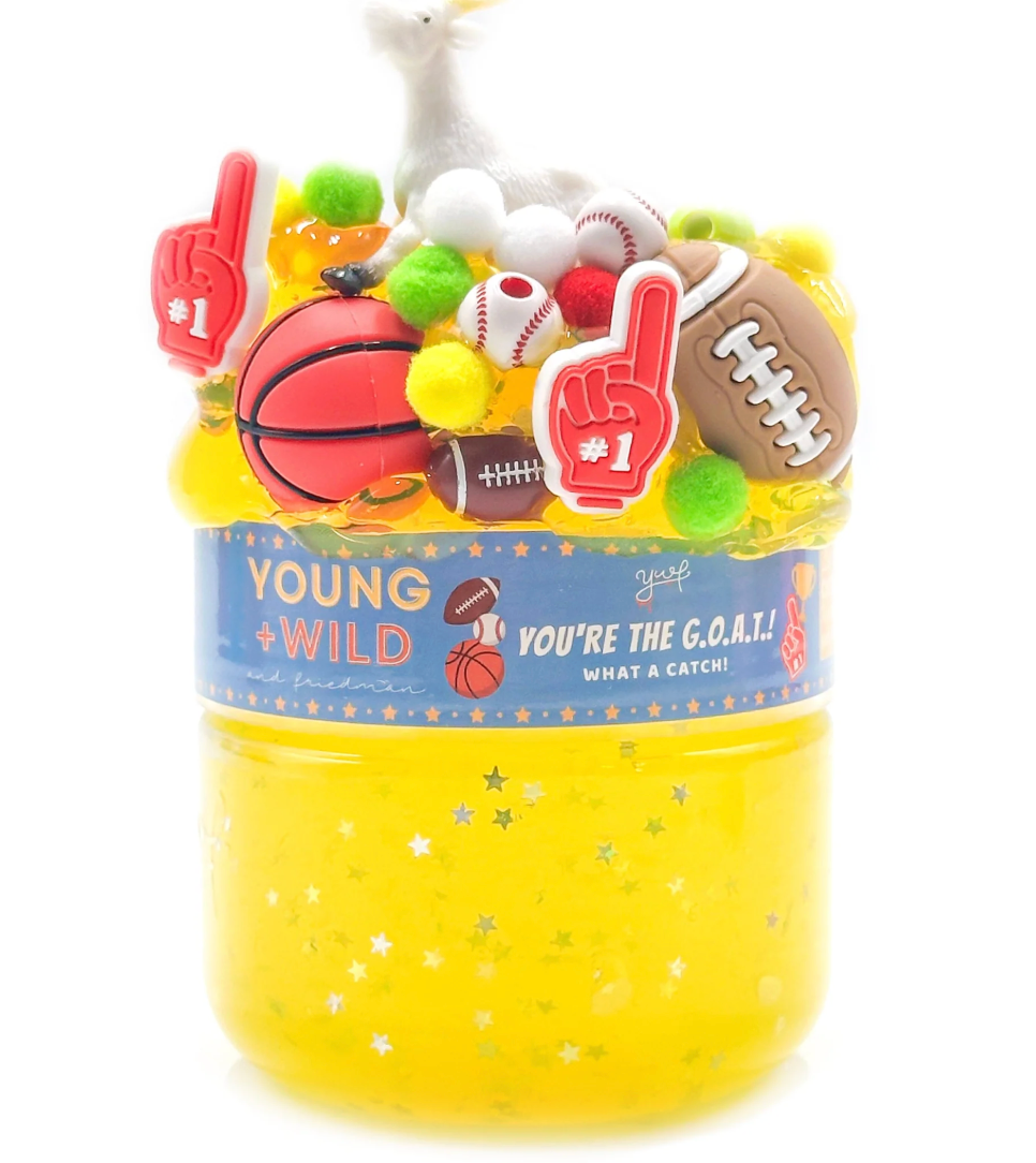 Slime Jar - You're the G.O.A.T. - Lizzy G's Fine Gifts