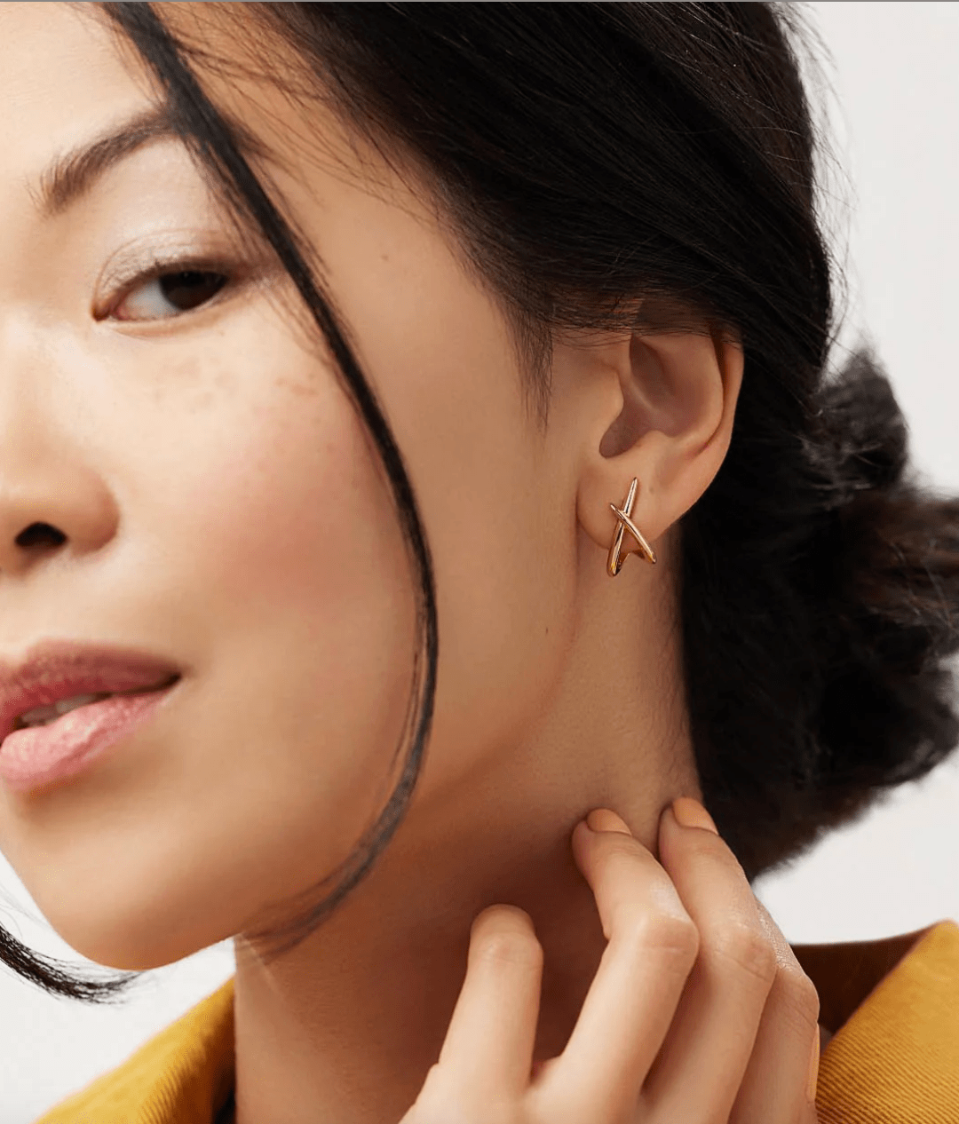 Sloane Gold Stud Earrings - Lizzy G's Fine Gifts