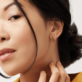 Sloane Gold Stud Earrings - Lizzy G's Fine Gifts