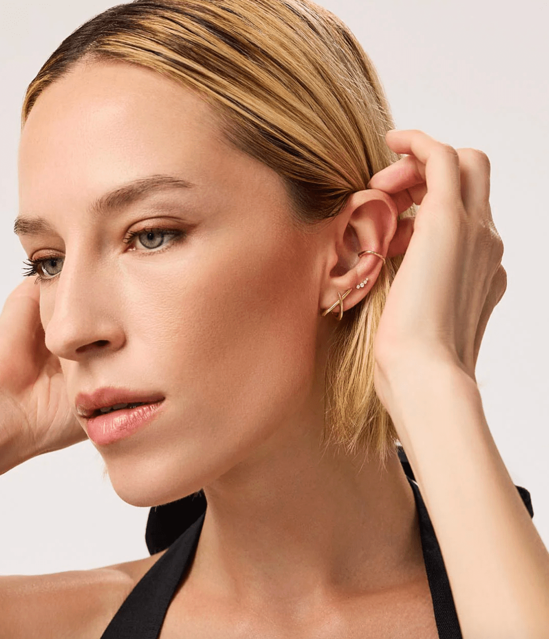 Sloane Gold Stud Earrings - Lizzy G's Fine Gifts