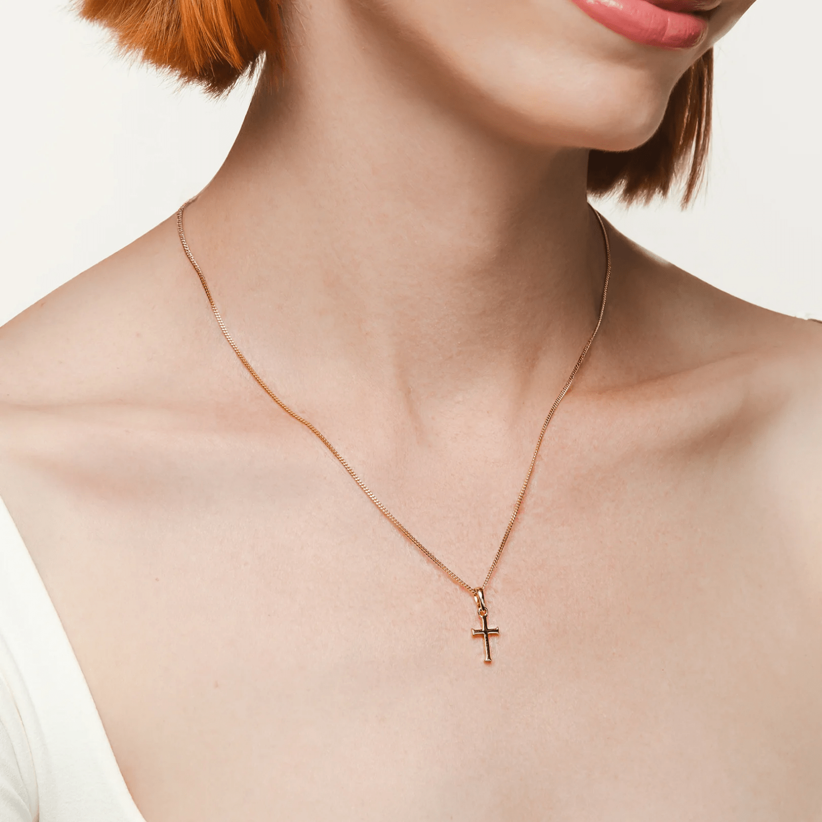 Small Cross Pendant Necklace - Lizzy G's Fine Gifts