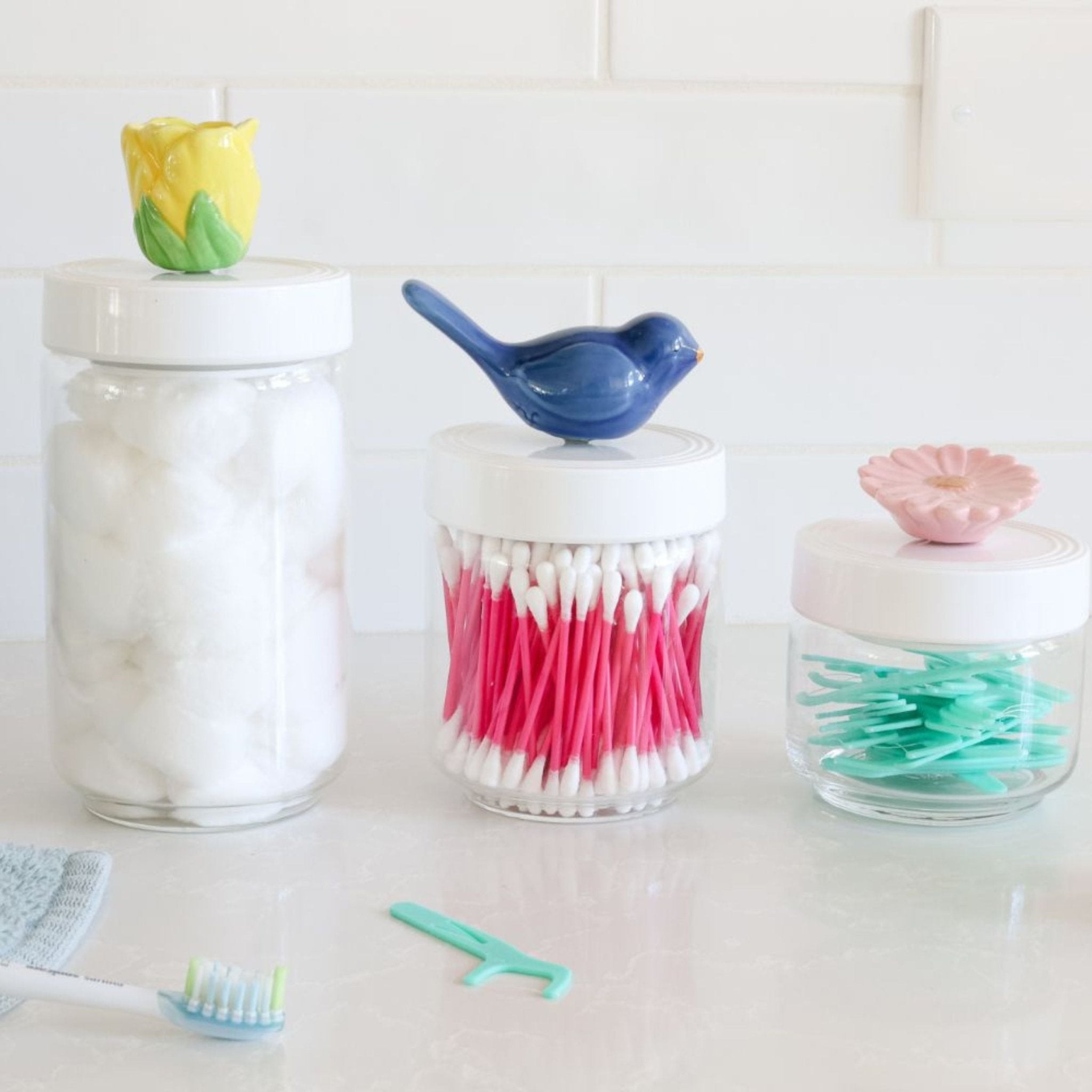 Small Glass Canister - Lizzy G's Fine Gifts