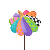 Small Party Pumpkin Metal Decor - Lizzy G's Fine Gifts