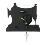 Snip & Stitch Sewing Machine Wall Clock - Lizzy G's Fine Gifts