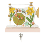 Snip & Stitch Sewing Machine Wall Clock - Lizzy G's Fine Gifts