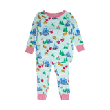 Snowy Train Tracks Two Piece PJ Set - Lizzy G's Fine Gifts