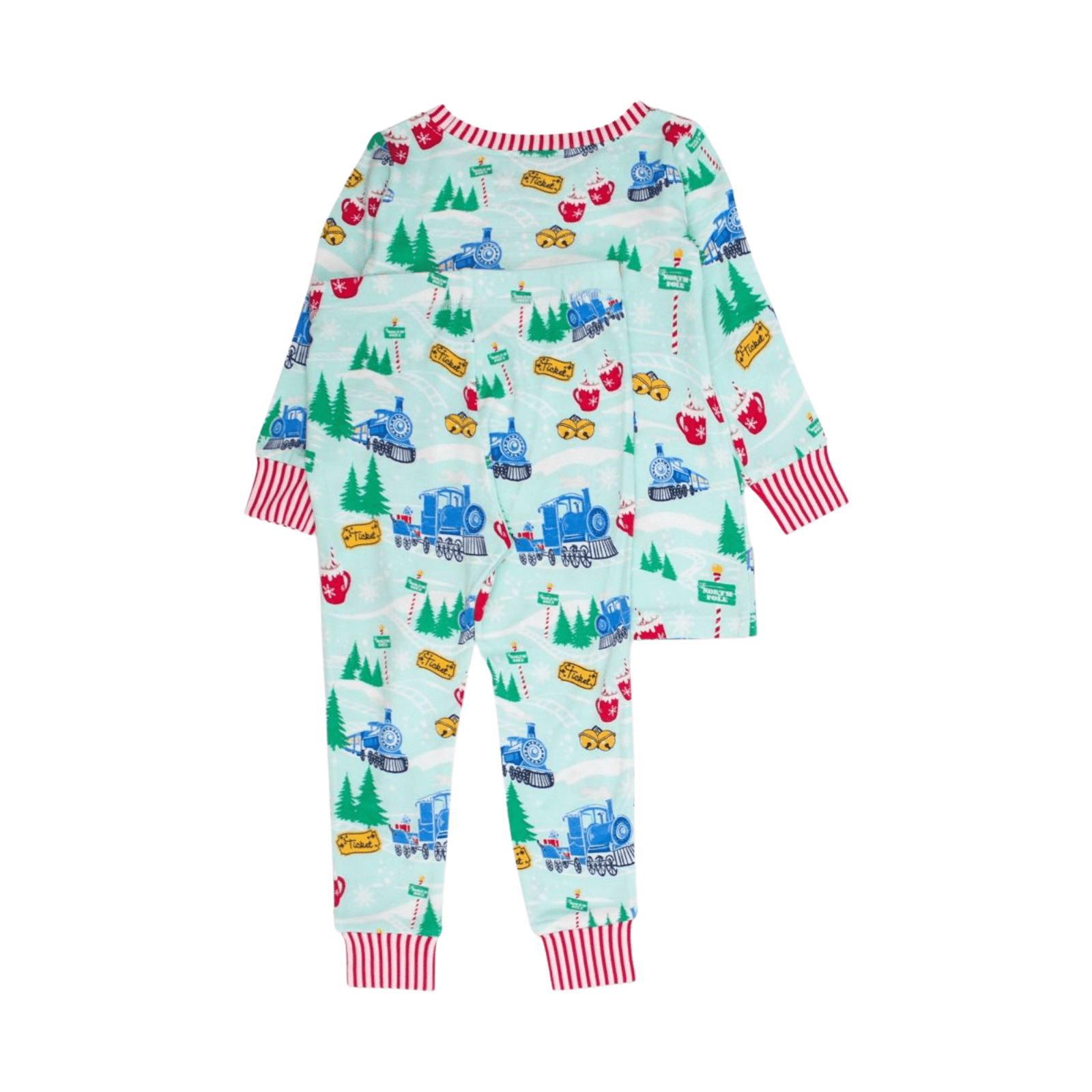Snowy Train Tracks Two Piece PJ Set - Lizzy G's Fine Gifts