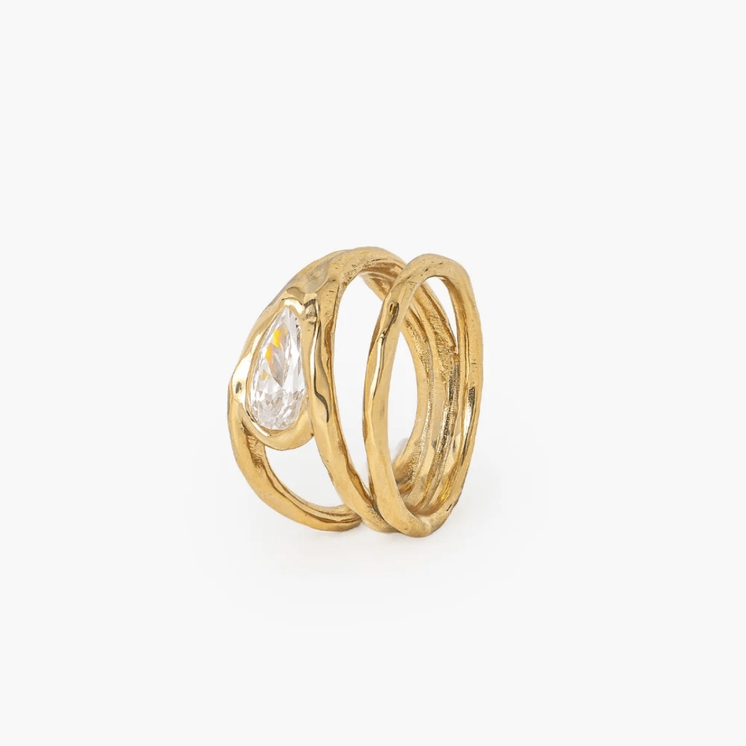Solace Tears Statement Ring - Lizzy G's Fine Gifts