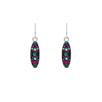 Sparkle Long Oval Earrings - Lizzy G's Fine Gifts