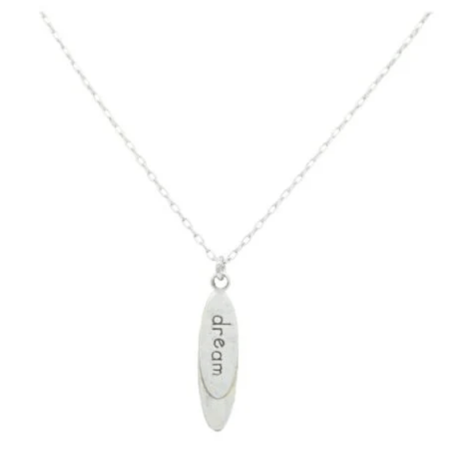 Sparkle Long Oval Pendant - Lizzy G's Fine Gifts