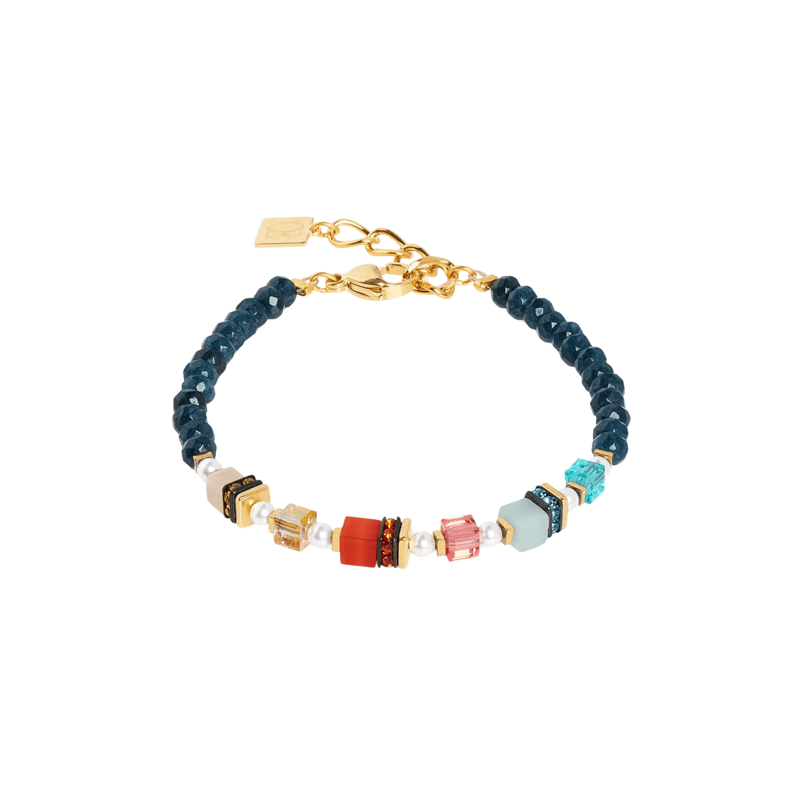 Sparkling Princess Spikes Bracelet Gold - Multicolour - Lizzy G's Fine Gifts