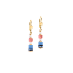 Sparkling Princess Spikes Earrings Gold - Multicolor - Lizzy G's Fine Gifts
