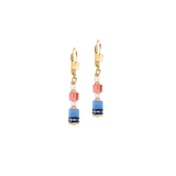 Sparkling Princess Spikes Earrings Gold - Multicolor - Lizzy G's Fine Gifts