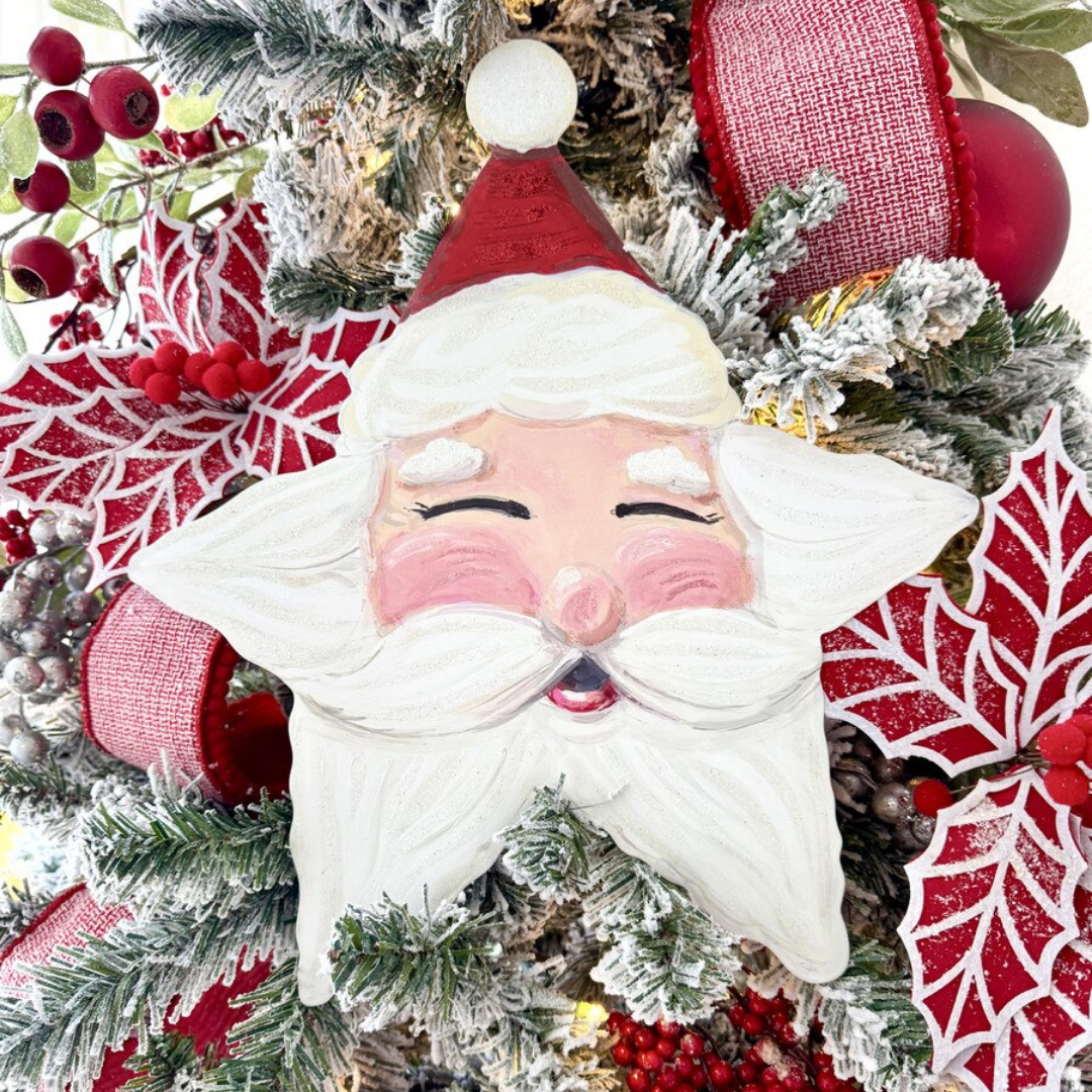 Star Santa Metal Decor - Lizzy G's Fine Gifts