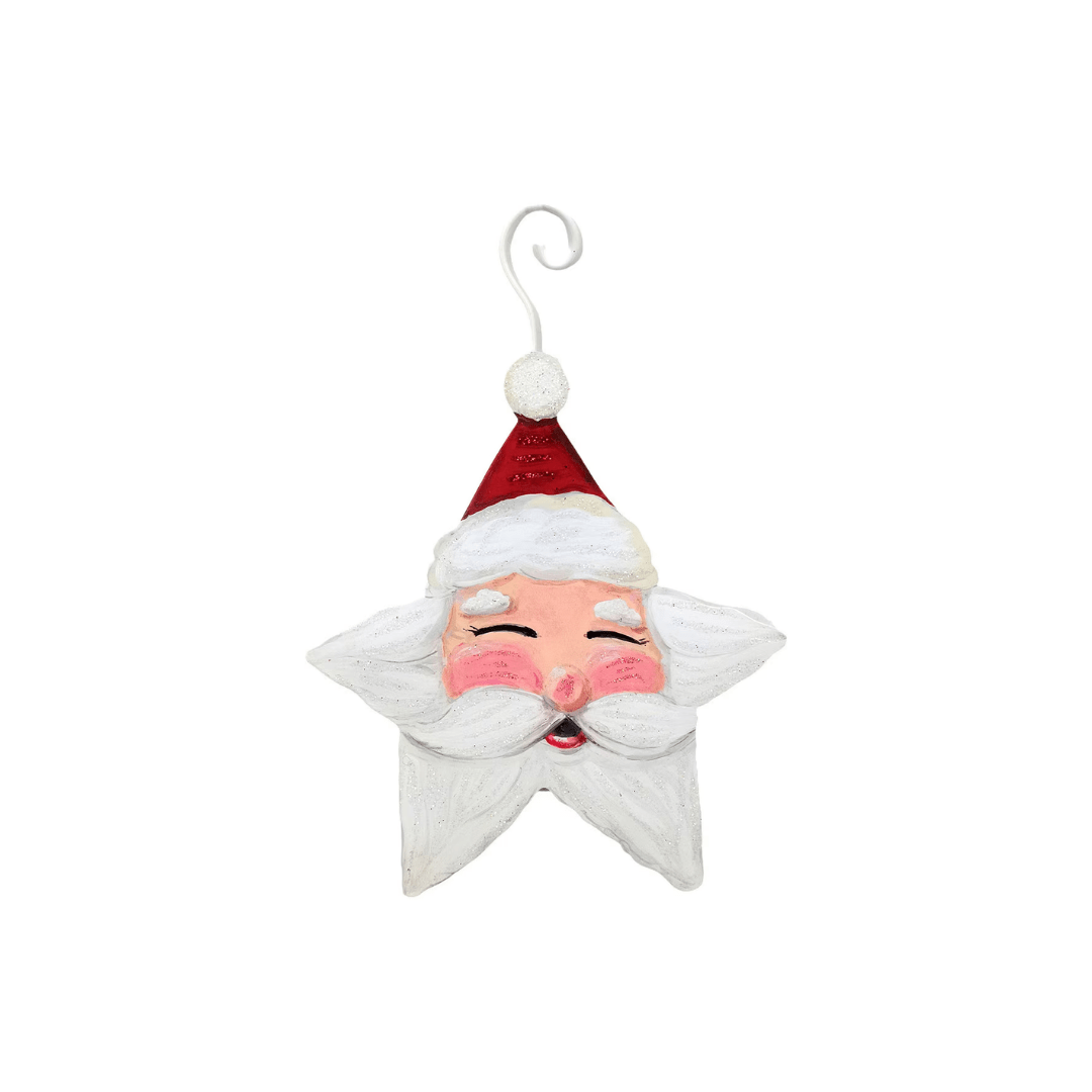 Star Santa Metal Ornament - Lizzy G's Fine Gifts