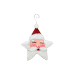 Star Santa Metal Ornament - Lizzy G's Fine Gifts