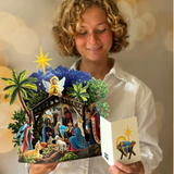 Starlit Nativity Pop-up Card - Lizzy G's Fine Gifts