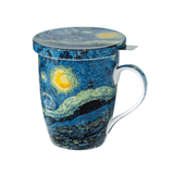 Starry Night Infuser Tea Mug wtih Lid - Lizzy G's Fine Gifts