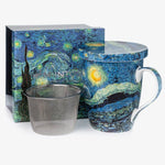 Starry Night Tea Mug/Lid - Lizzy G's Fine Gifts