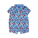 Stars & Spurs Performance Polo Romper - Lizzy G's Fine Gifts