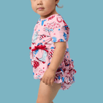 Stars & Spurs Short Sleeve Bubble Romper - Lizzy G's Fine Gifts