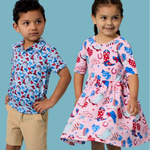 Stars & Spurs Short Sleeve Twirl Dress - Lizzy G's Fine Gifts
