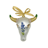 Steer Head Skull Christmas Ornament - 2025 - Lizzy G's Fine Gifts