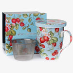 Strawberries Forever Tea/Lid - Lizzy G's Fine Gifts